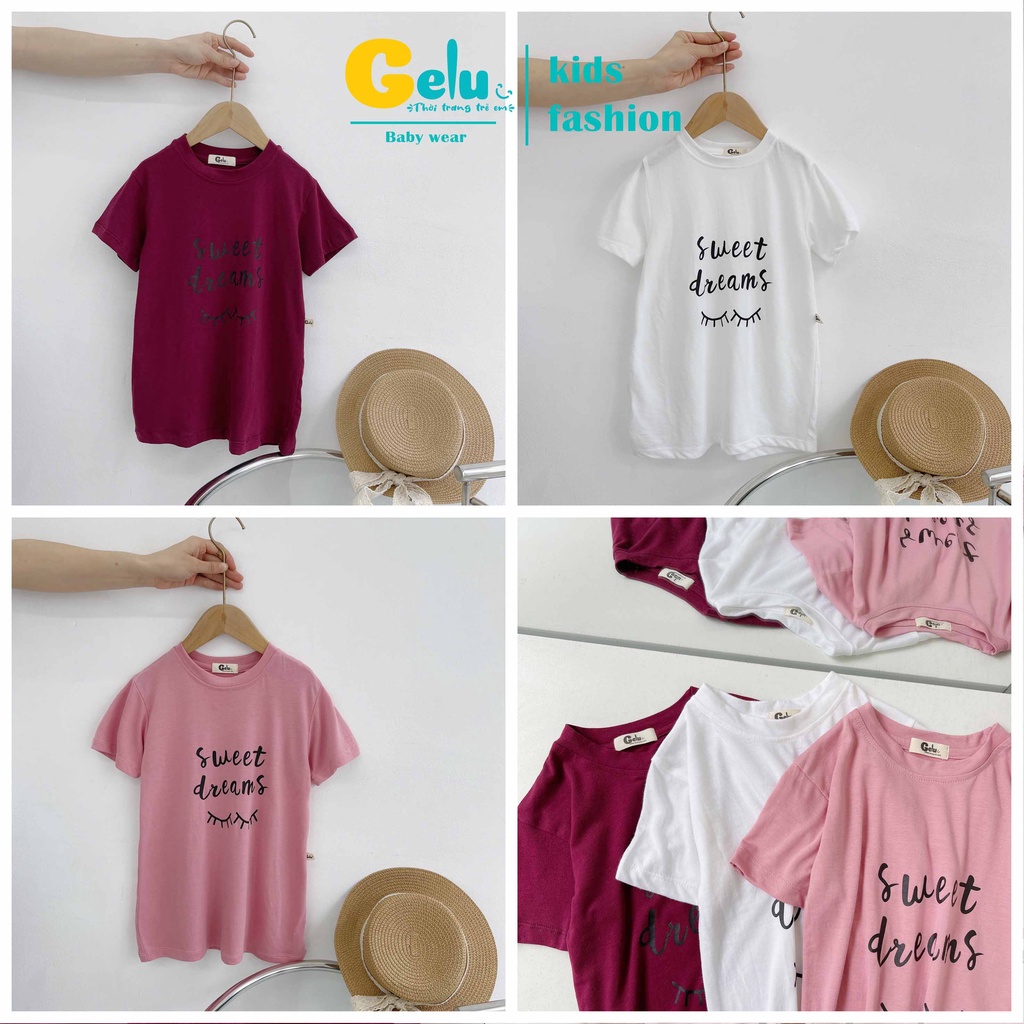 Váy đầm ngắn tay mùa hè cho bé gái 1 2 3 4 5 6 tuổi chất liệu cotton Hàn cao cấp  thoáng mát, thấm hút mồ hôi