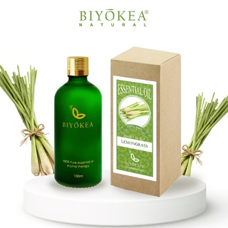 Tinh Dầu Sả Chanh Xông Phòng Thư Giãn, Khử Mùi, Đuổi Muỗi Biyokea 10/50/100ml