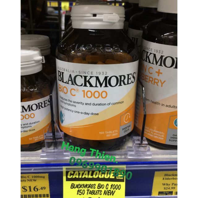 Viên uống bổ sung vitamin C Blackmores Bio C 1000mg