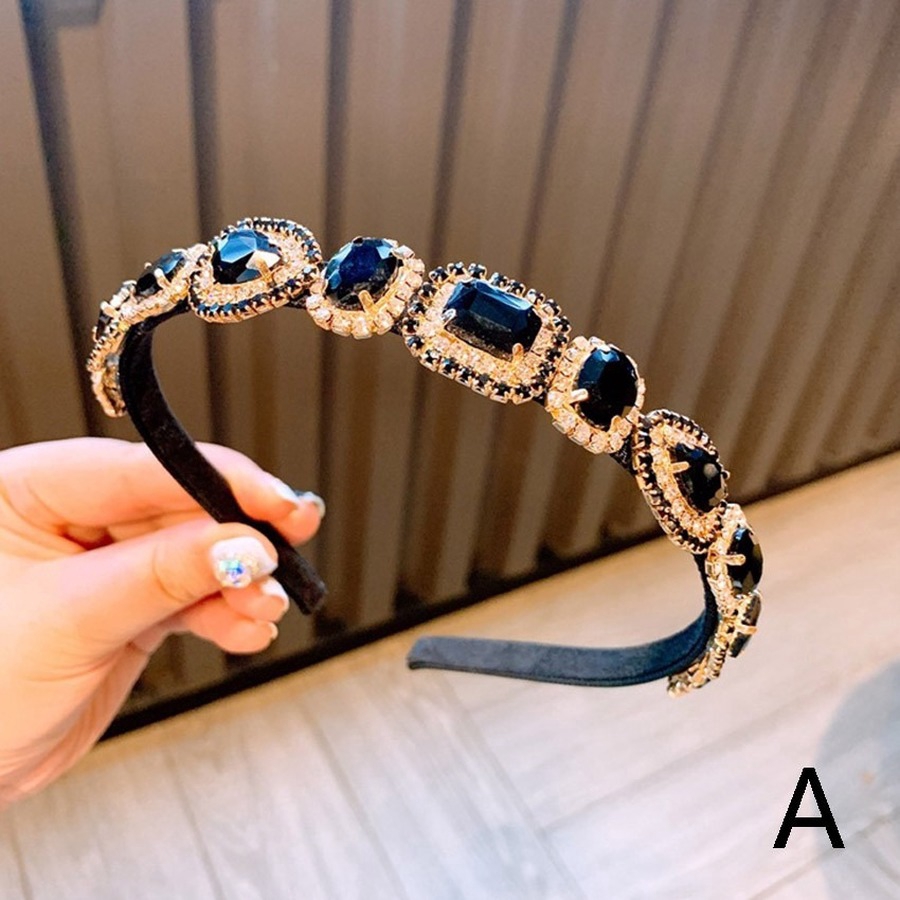 Băng Đô Cài Tóc Đính Đá Lấp Lánh Phong Cách Hàn Quốc Cho Nữ