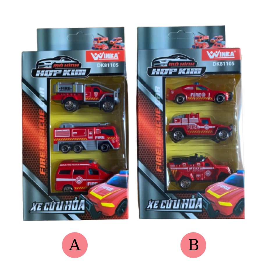 Đồ Chơi DUKA: Mô Hình Hợp Kim - Xe Cứu Hỏa DK81105