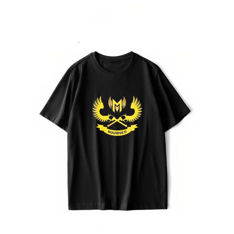 Áo thun unisex gaming LOL Garena Marines v.2 esports nam nữ tay ngắn (40kg-110kg)