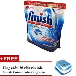 Viên rửa bát Finish Power Cube Nhật Bản ( 150 viên rửa ) dành cho máy rửa bát cao cấp