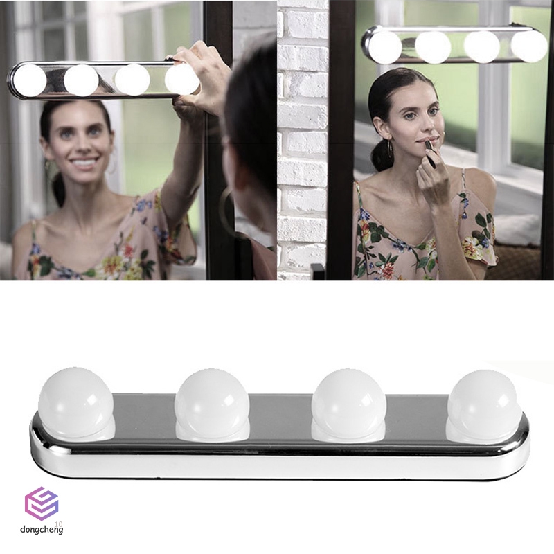 Đèn LED 4 Bóng Siêu Sáng Gắn Gương Trang Điểm Tiện Dụng
