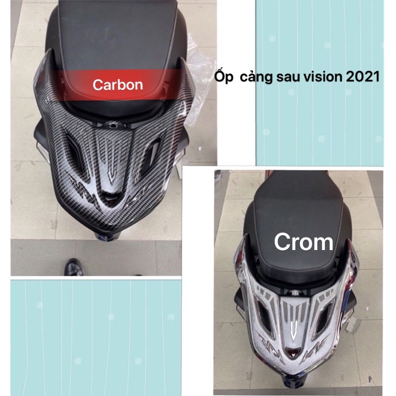 ốp cảng sau -tay xách -tay dắt vision 2021 2022 crom carbon