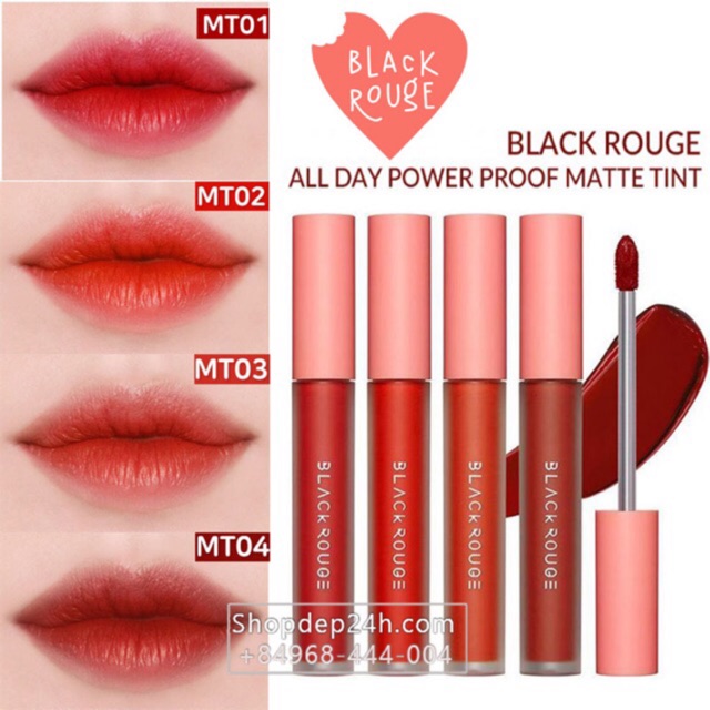 Son kem lì Black Rouge Power proof matte tint