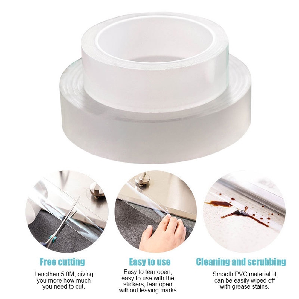 Cuộn băng keo trong suốt 300cm chống nước đa năng tiện dụng