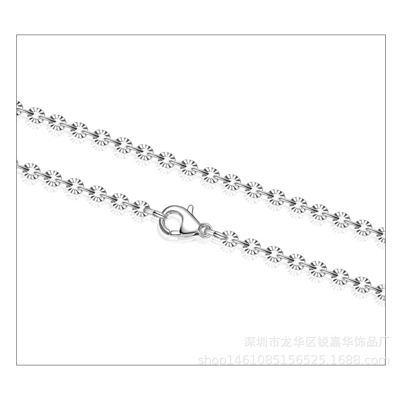 Dây chuyền nữ đẹp giá rẻ titan chữ O chiếu sáng lấp lánh không đen - DCTT22003