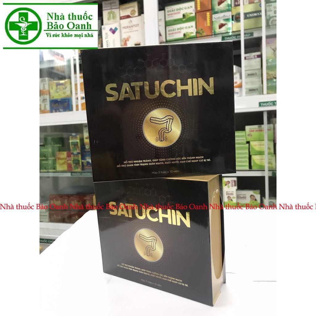 Satuchin Viên Sủi Tiêu Trĩ ( CHÍNH HÃNG) HỘP 3 TYP MỖI TYP 10 VIÊN