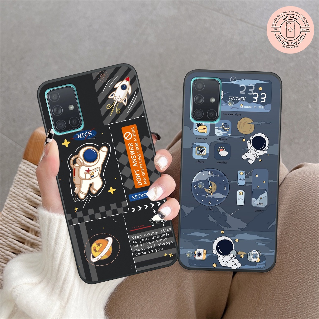 Ốp lưng Samsung A31 - A51 - A71 - M51 vũ trụ astronaut phiên bản mới, ốp bảo vệ điện thoại giá rẻ, thời trang