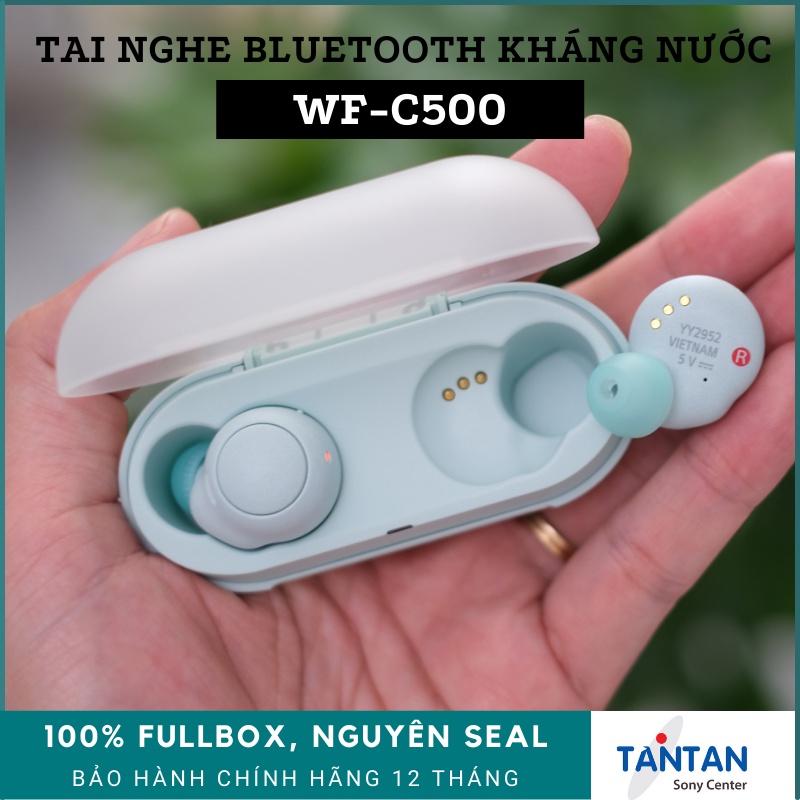 Tai Nghe In-ear BLUETOOTH Sony WF-C500 | DSEE - 360 Reality Audio - Pin:20H - Sạc nhanh - Fast Pair - Kháng nước IPX4