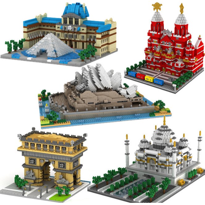 Bộ đồ chơi xếp hình Nanoblock  lắp ghép các công trình kiến trúc nổi tiếng trên thế giới