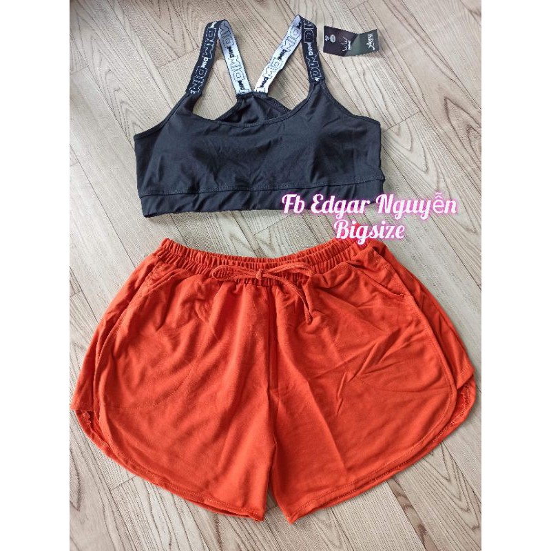 Sét áo bra & quần short bigsize