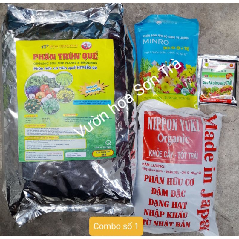 Combo PHÂN BÓN dành cho người mới trồng, đơn giản và hiệu quả.