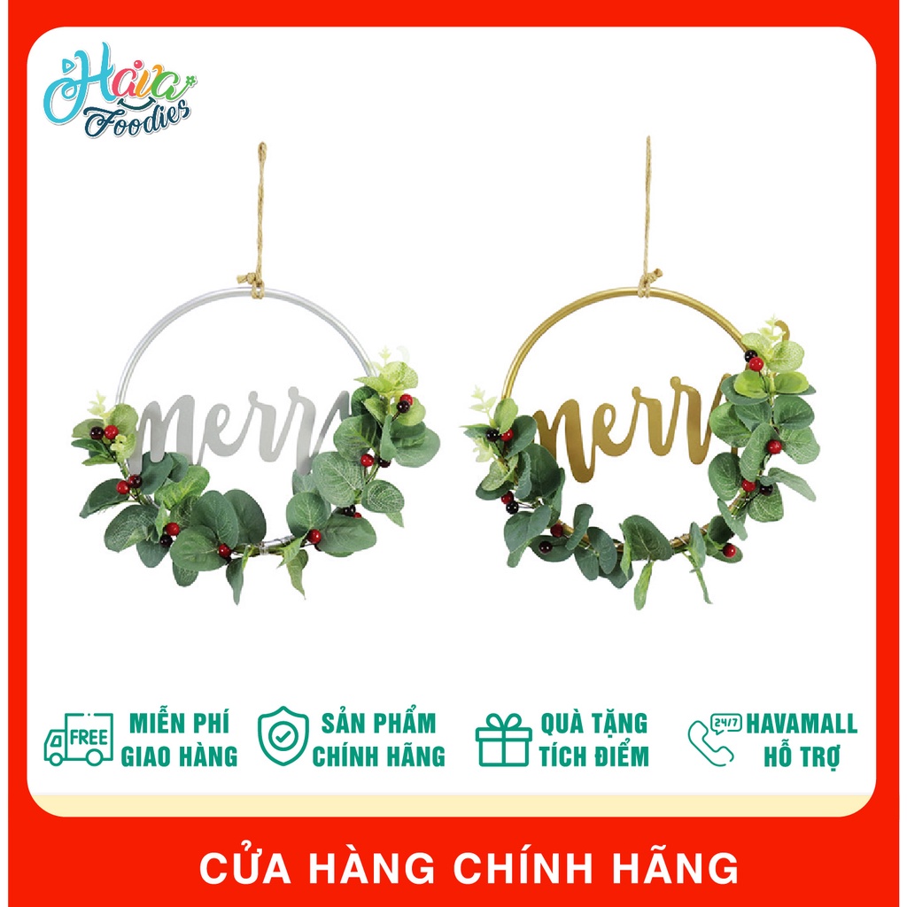 Vòng Hoa Tầm Gửi Merry Kim Loại Uncle Bills 26cm