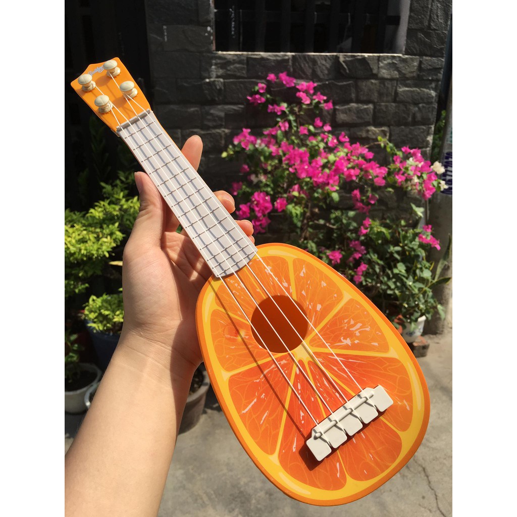 Đồ chơi đàn ukelele-Đàn guitar  hình hoa quả cho bé size lớn