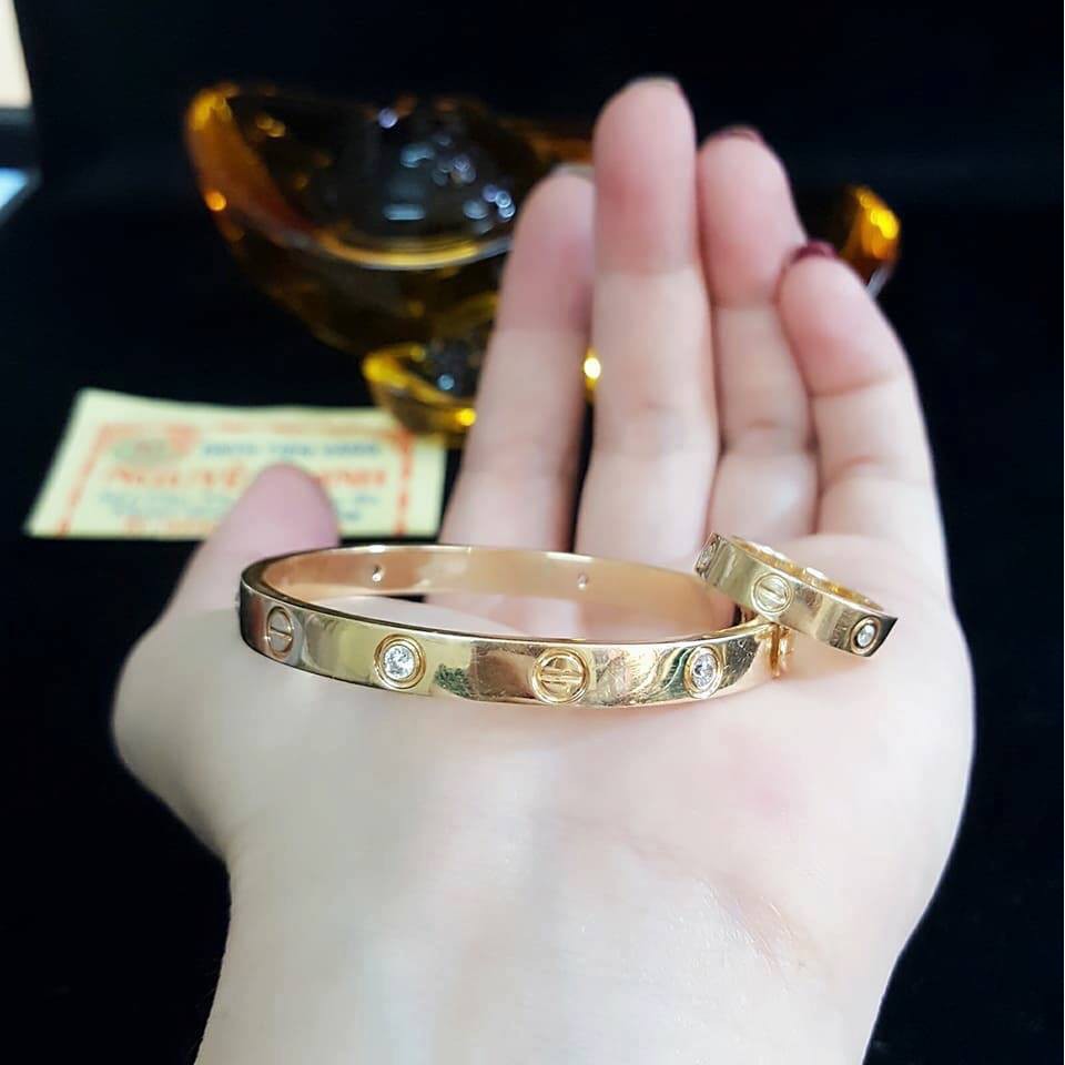 Combo lắc tay và nhẫn cartier