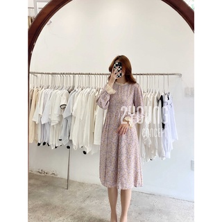 Đầm ker hoa viền cổ [2YOUNG] D638 (ảnh thật)