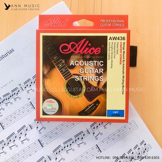 Dây đàn guitar acoustic size 12 Alice 436 chất lượng hàng Chính Hãng