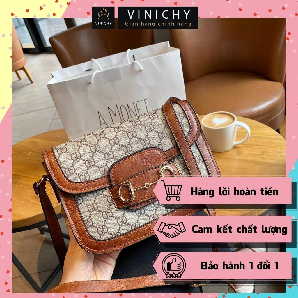 Túi xách nữ đeo chéo, túi đi chơi, đi học VINICHY, da cao cấp size 24cm HA079