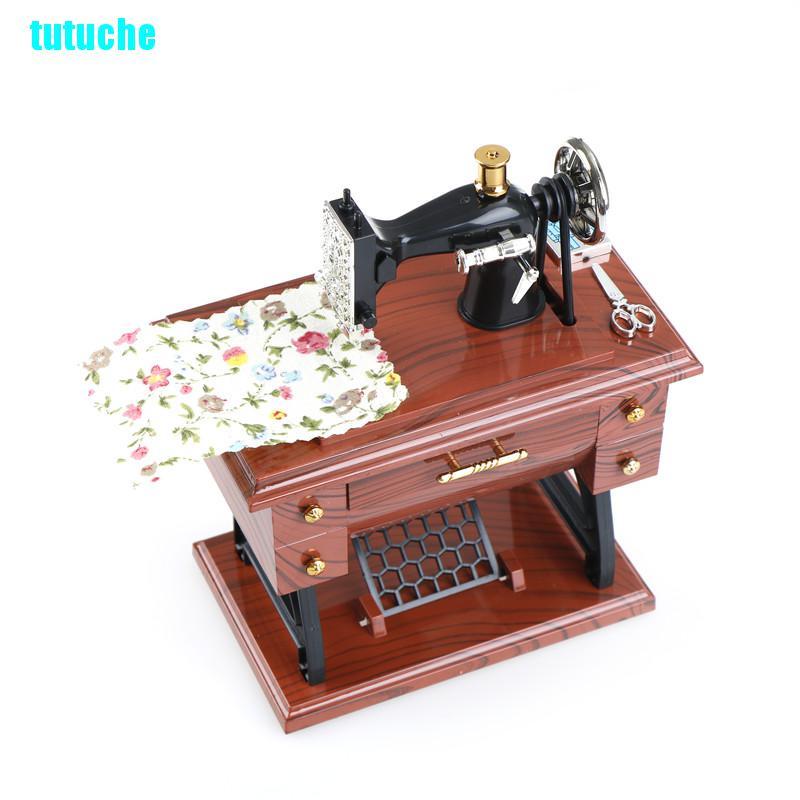 tutu Music Boxes Treadle Sartorius Toys Retro Home Decoration Vintage Sewing Machine
