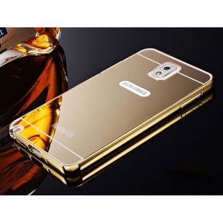 Ốp gương vàng Samsung galaxy Note4 Tặng kính cường lực