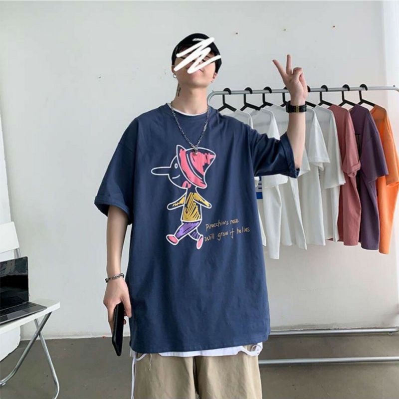 Áo thun tay lỡ Unisex Cậu nhóc