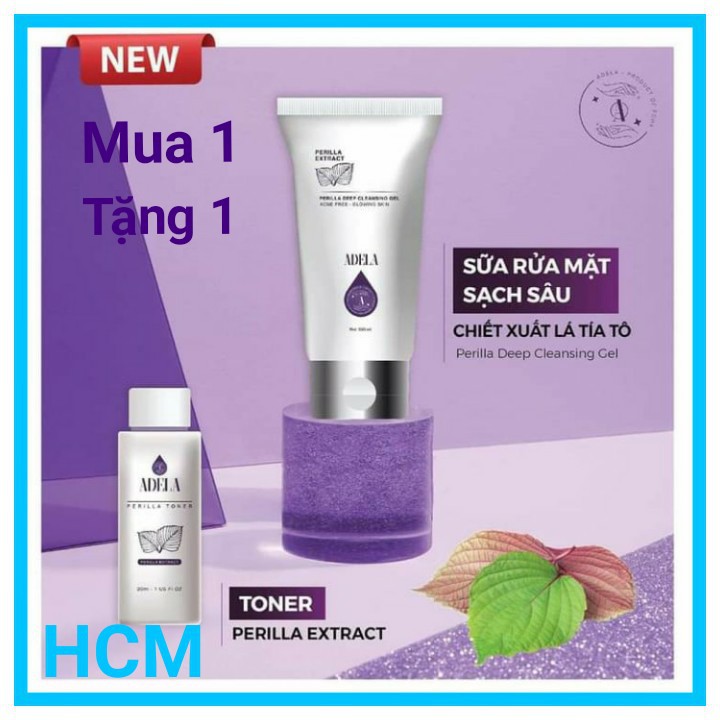 Sữa Rửa Mặt Tía Tô Adela (Rửa mặt sạch sâu - Tẩy Trang Dịu Nhẹ) | BigBuy360 - bigbuy360.vn