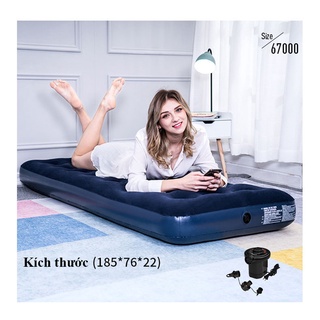 Đệm hơi đơn công nghệ mới BestWay Kèm bơm điện và miếng vá - Nệm hơi Bestway