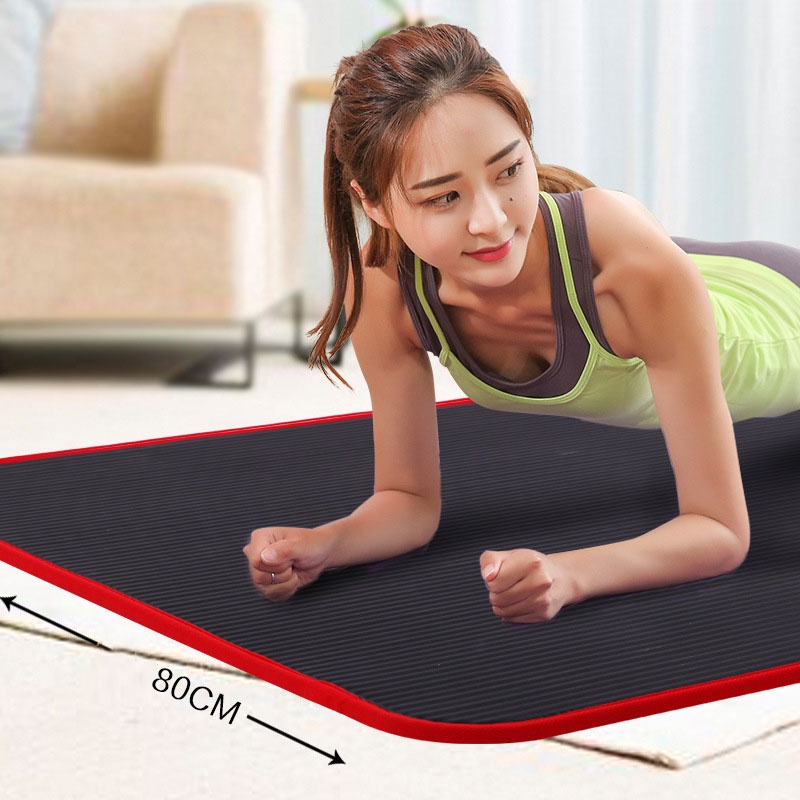 Thảm tập yoga LOCO FISH dày dặn chống trượt cho người mới bắt đầu