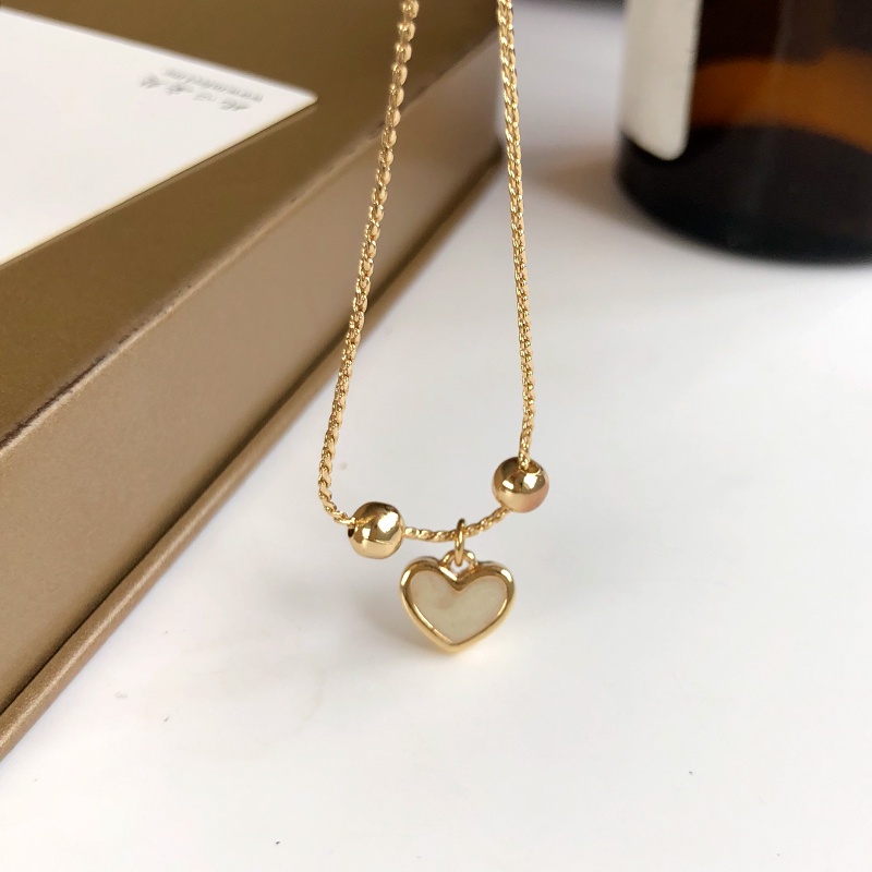 Vòng tay nữ lắc tay nữ dây rút mặt trái tim VT003 Leous Accessories