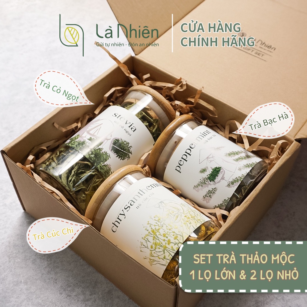 Quà Tặng Mẹ, Sinh Nhật Trà Thảo Mộc Hộp Giấy Ý Nghĩa. Set Quà Tặng doanh nghiệp TÂM 2 - Là Nhiên