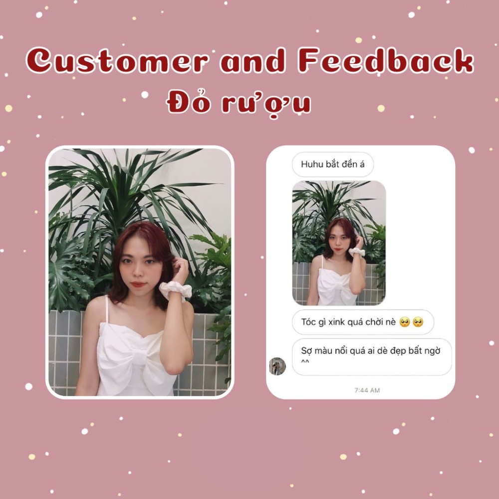 Thuốc Nhuộm Tóc ĐỎ RƯỢU VANG Tặng Oxy Trợ Nhuộm Găng Tay Mũ Chùm Kenzii Lên Từ Tone 4