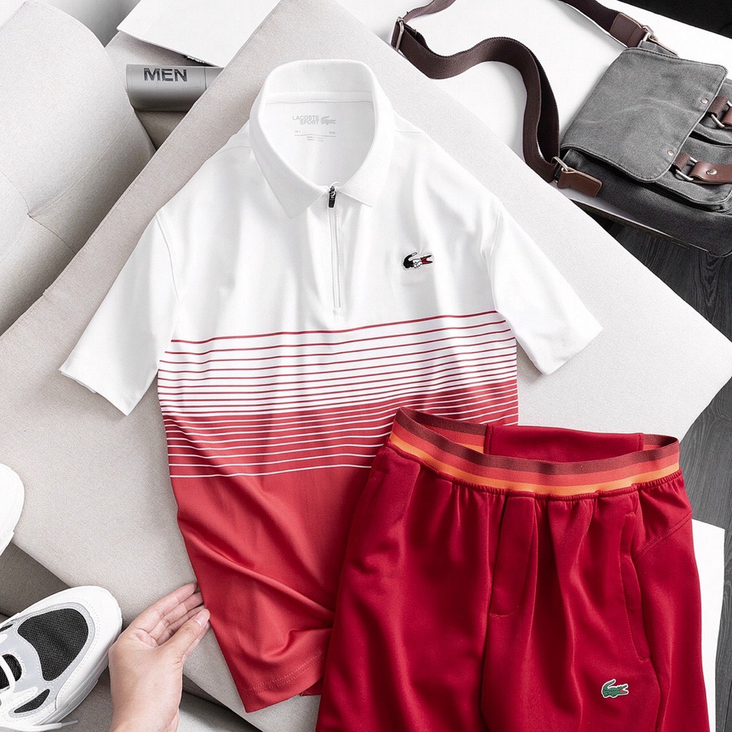 Bộ thể thao cá sấu nam bigsize cao cấp bộ đồ tennis nam xuất khẩu BTT 009