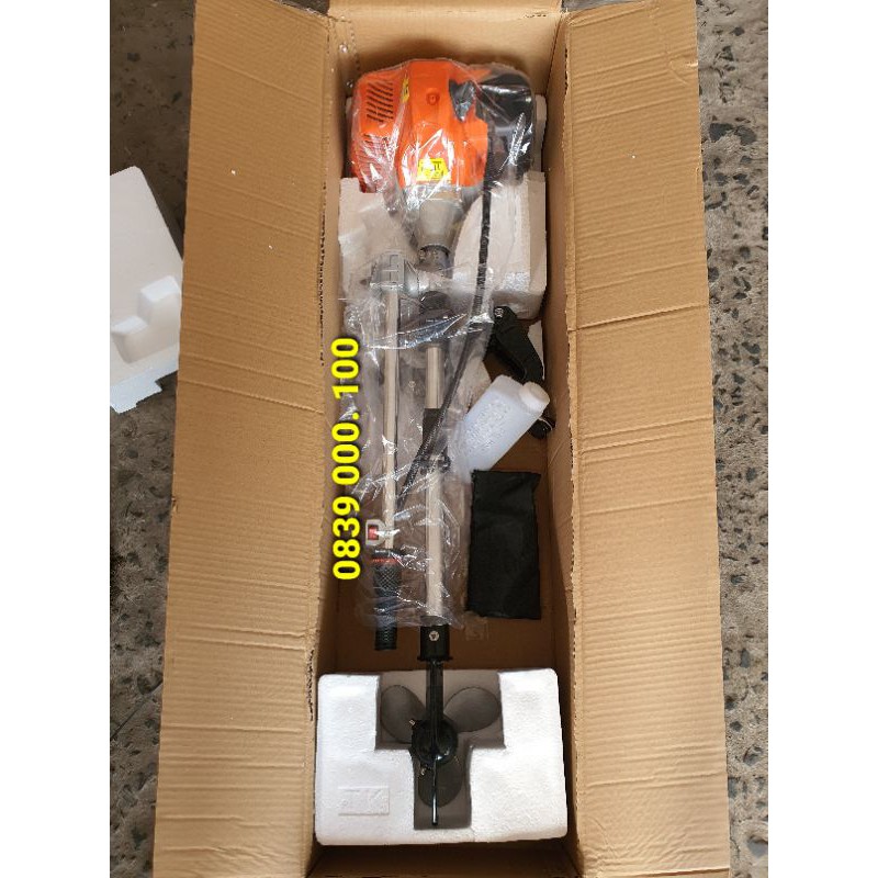 Máy chạy thuyền xuồng  52cc , Máy cắt cỏ chạy ghe xuồng. Động cơ chạy thuyền phao.Thuyền Hơi