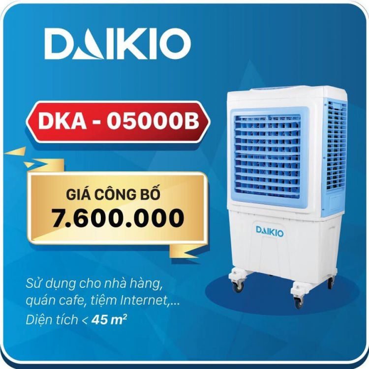 Quạt điều hòa hơi nước Daikio DKA - 05000B