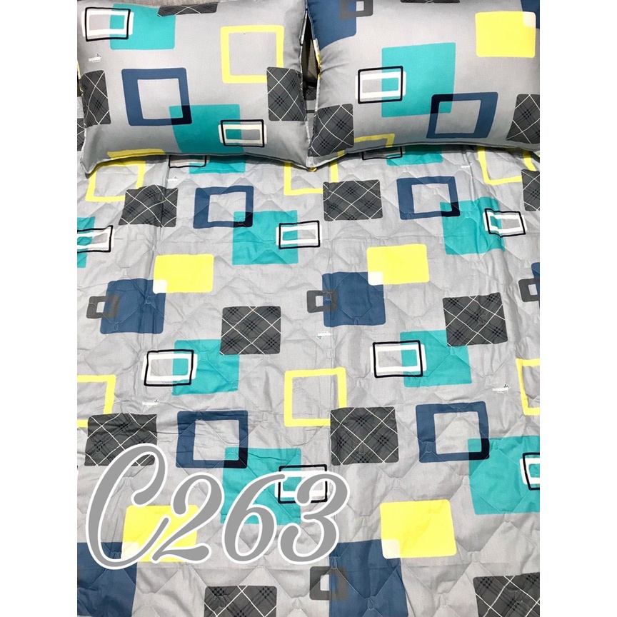 Drap Thắng Lợi, ga giường chính hãng cotton 100% chất vải dày dặn, thấm hút mồ hôi mẫu LẬP THỂ