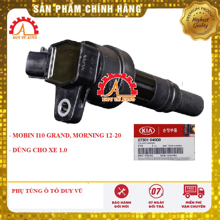 MOBIN ĐÁNH LỬA HYUNDAI I10 GRAND, KIA MORNING ĐỜI 2012-2020 XE 1.0