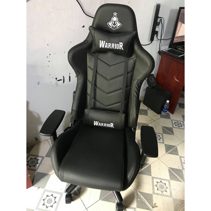 Ghế gaming Warrio 206 Đen/Trắng/Đỏ – Hàng chính hãng bảo hành 12 tháng