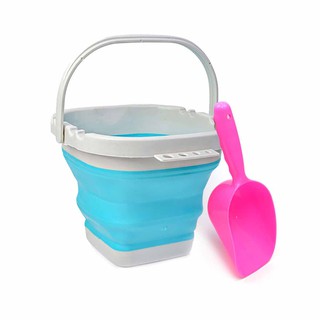 Xô silicone đựng nước 3l gấp gọn tiện dụng