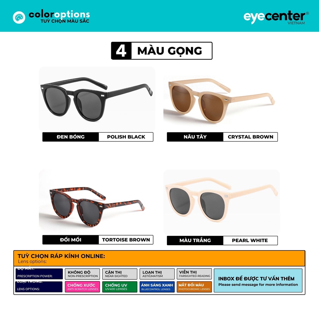 Kính mát nam nữ chính hãng ZAC & CODY S18S nhựa dẻo chống gãy nhập khẩu by Eye Center Vietnam