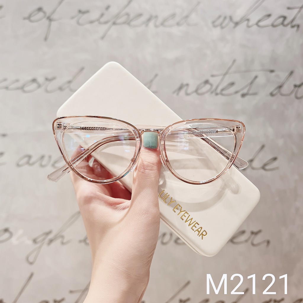 Gọng Kính Cận Nữ Lilyeyewear Mắt Mèo Sang Chảnh Tôn Mặt M2121