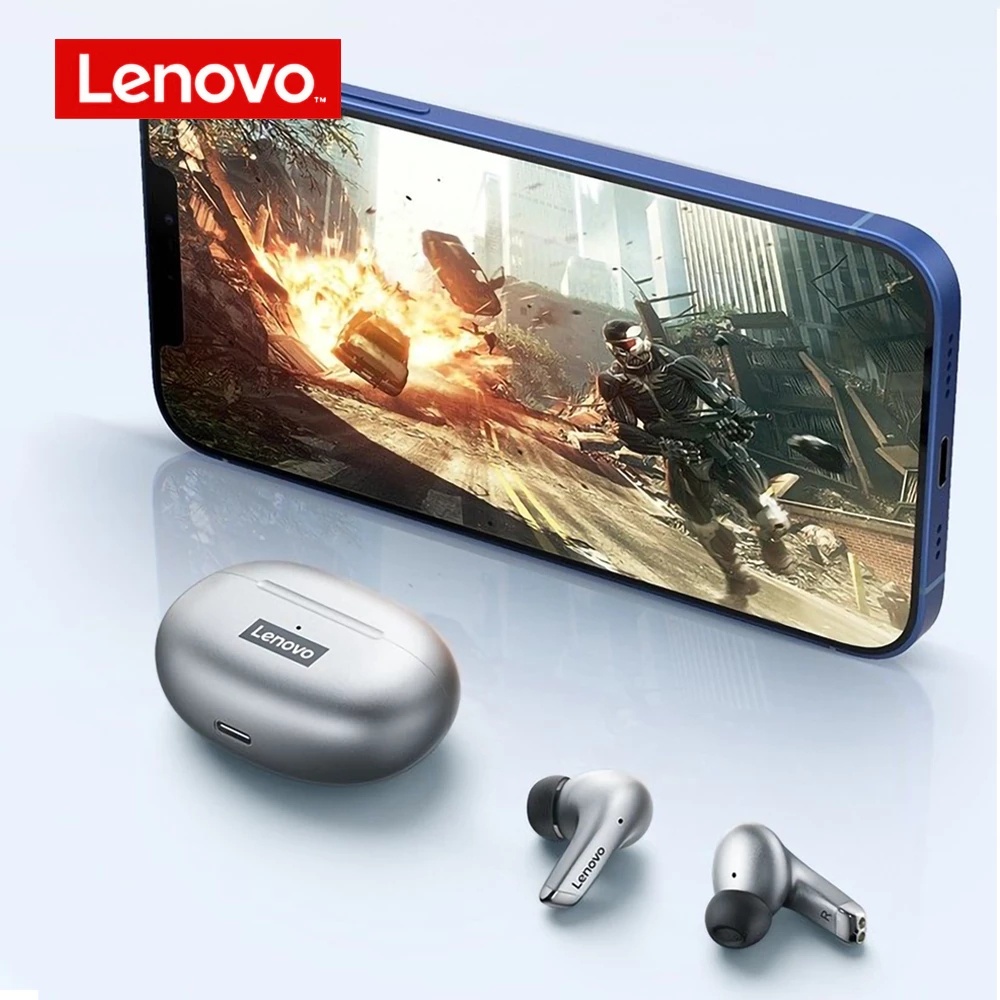 Tai nghe bluetooth không dây Lenovo LP5 TWS 9D âm thanh nổi chống nước ipx5 với micrô