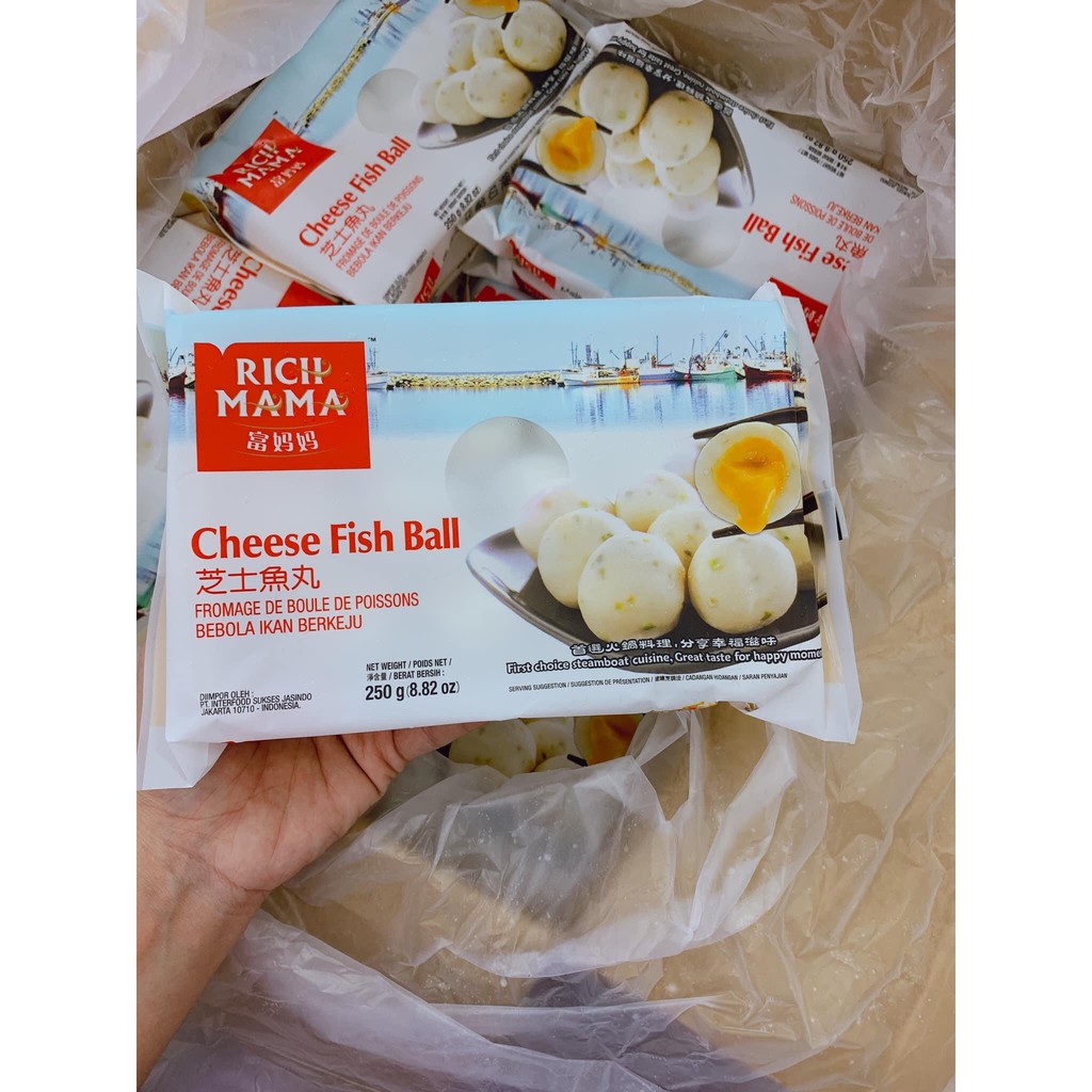 Cá Viên Nhân Phô Mai Rich Mama 250g Malaysia