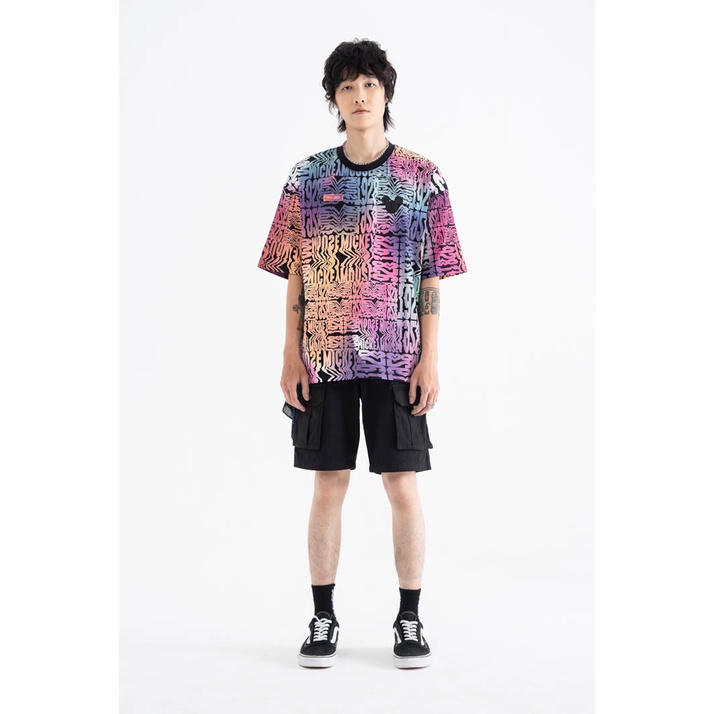 Áo Thun BOO Unisex Dáng Oversize In Pattern Logo Mickey Chất Cotton Cao Cấp