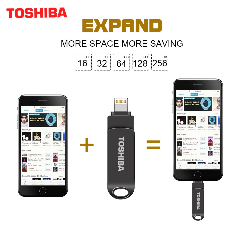 Ổ đĩa flash TOSHIBA 512GB USB 2 trong 1 OTG Type-c cho iOS