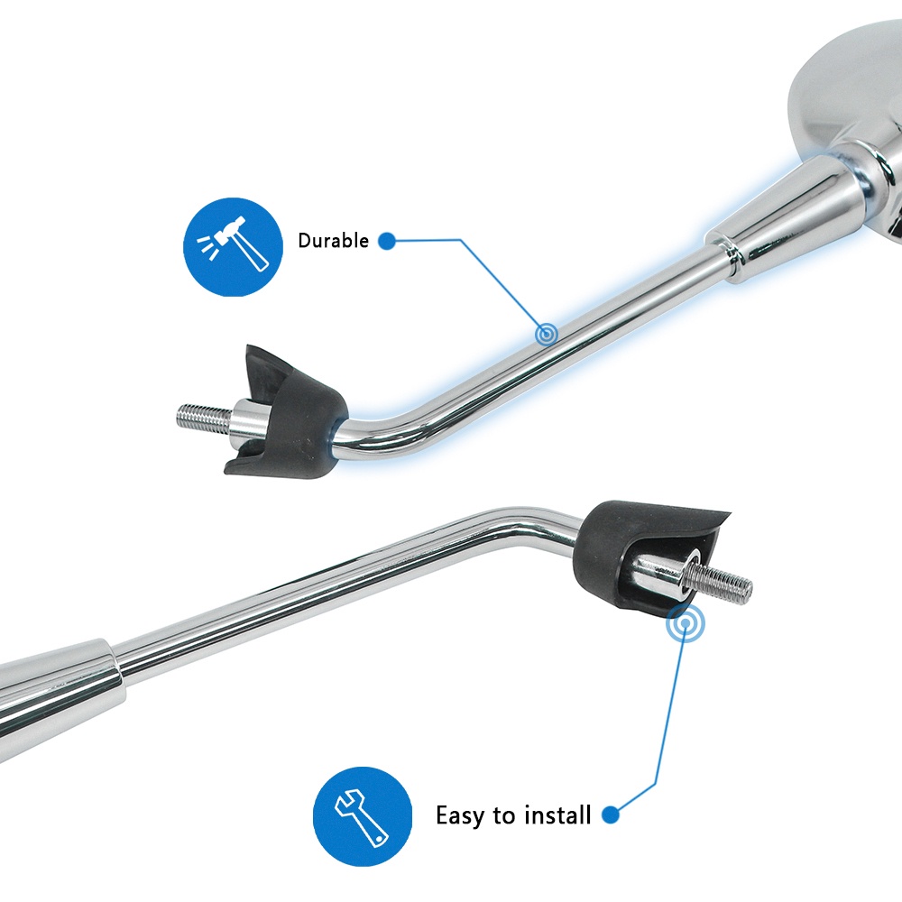 Gương chiếu hậu bên trái/phải cho xe vespa Primavera 4T-3V NOABS E2 E4 50 125 150 2T 4T 2013-18