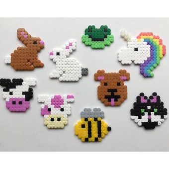 FOLLOW TẶNG 3KHÀNG CÓ SẴN 100 Màu - Set 500 Hạt Màu Kỳ Thú Nhỏ 2.6mm Nhựa Perler Hama Beads Xanh Đỏ Tím Vàng Tự Chọn