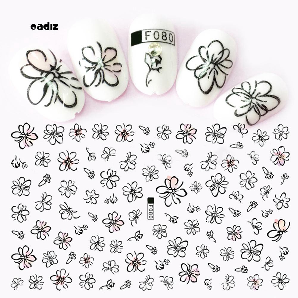 [Hàng mới về] Miếng dán họa tiết 3D dùng để trang trí móng nghệ thuật