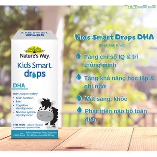 DHA Drops Nature's Way Úc 20mL Dạng Nhỏ Giọt Cho Bé Từ Sơ Sinh (T8.2025)